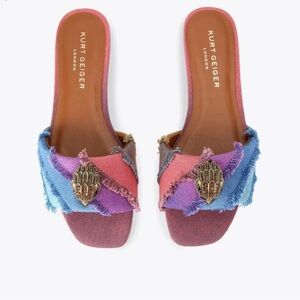 Kurt Geiger Colorful Tie-Dye Slide Sandals